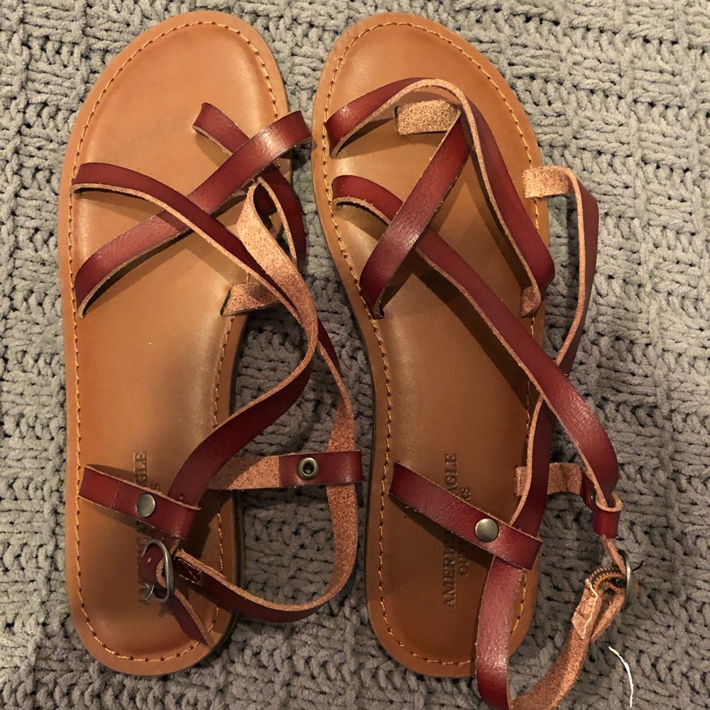 American Eagle sandals.